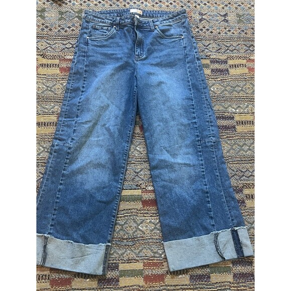 Kut from the Kloth Denim - KUT From the Kloth Meg High Rise Wide Leg Wide Blue Jeans Sz 12